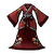 Vivid Red Grosgrain Dress (Female)
